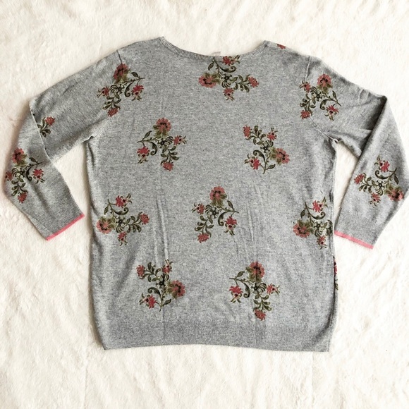 LOFT | Plus Wool Blend Blooming Vine Sweater *NWT* - Picture 6 of 10